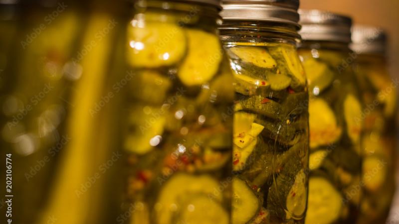 canned pickles
